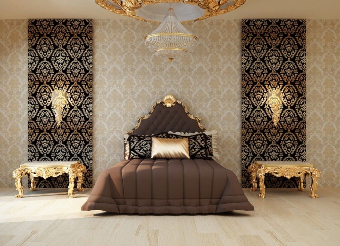 mẫu giấy dán tường phòng ngủ