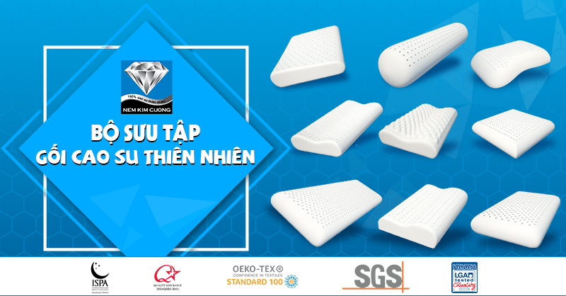 gối cao su kim cương