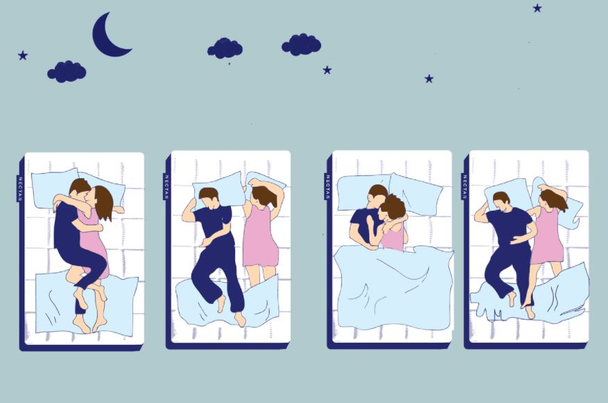 tư thế ngủ của các cặp vợ chồng
