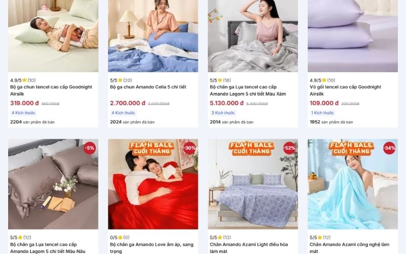 Không chỉ phân phối nệm, Vua Nệm còn cung cấp phụ kiện ngủ cao cấp